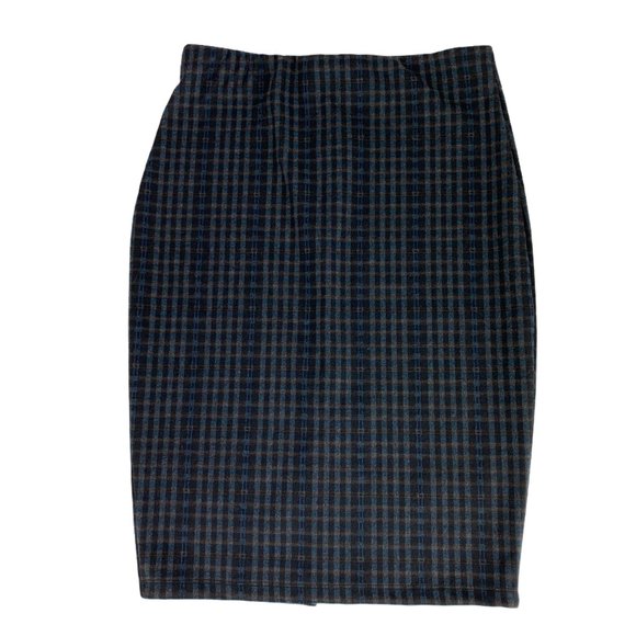 Shinestar NWT Medium Straight Pencil Skirt Plaid - Picture 1 of 4